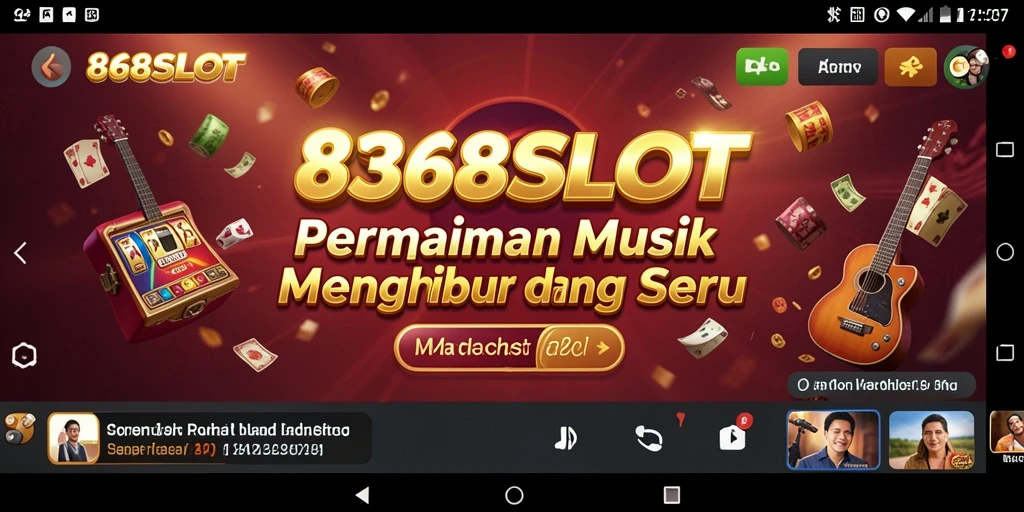 Tampilan gameplay seru 8368SLOT dengan lagu-lagu musik yang menarik.