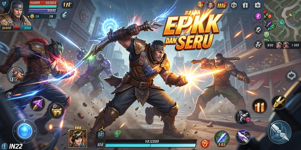 Gameplay seru dengan pertarungan epik di IN22.