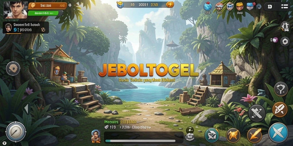 Tampilan gameplay JEBOLTOGEL yang menakjubkan dalam dunia terbuka.