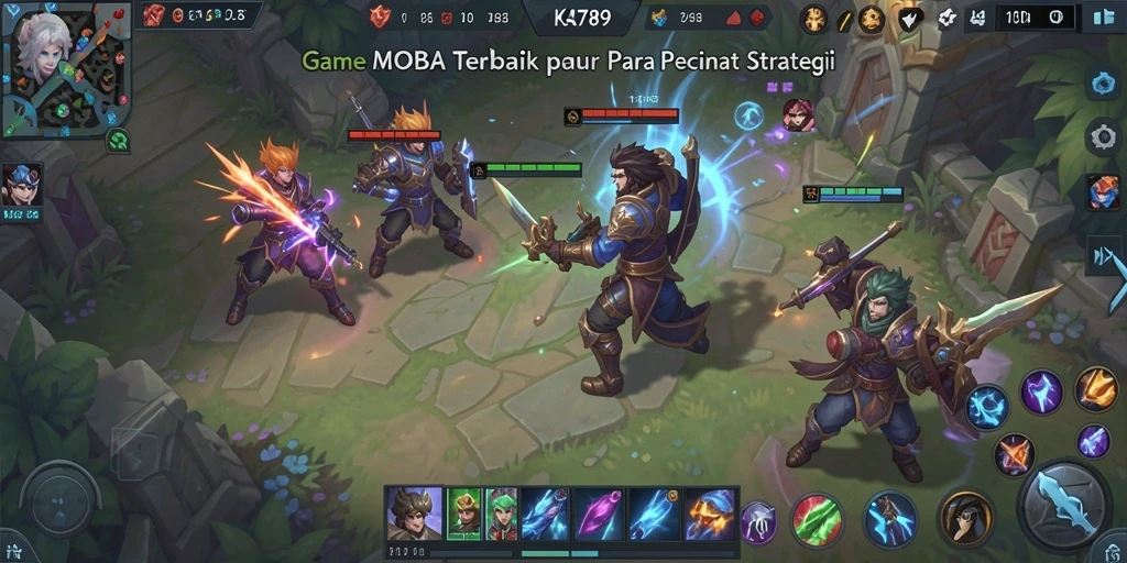 Gameplay seru dan menegangkan di KA789 MOBA.