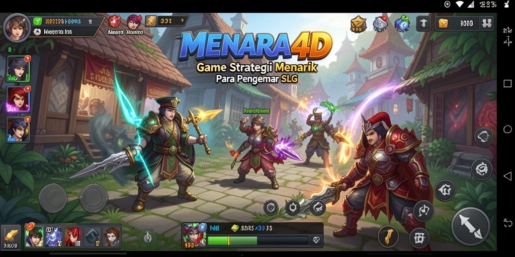 Tampilan gameplay <strong>MENARA4D</strong> dengan aksi strategi yang mendebarkan.