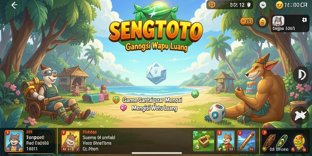 Screenshot gameplay SENGTOTO dengan tampilan menarik dan penuh warna.