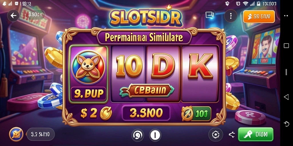 Tampilan menarik dari gameplay SLOTSIDR yang penuh warna.