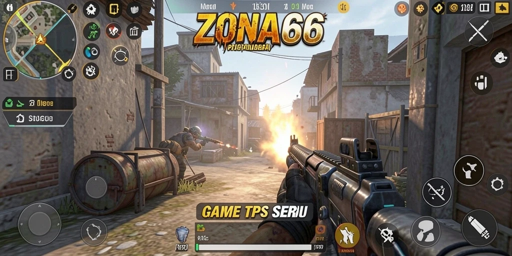 Screenshot gameplay ZONA66 menampilkan aksi seru dan grafis menakjubkan.